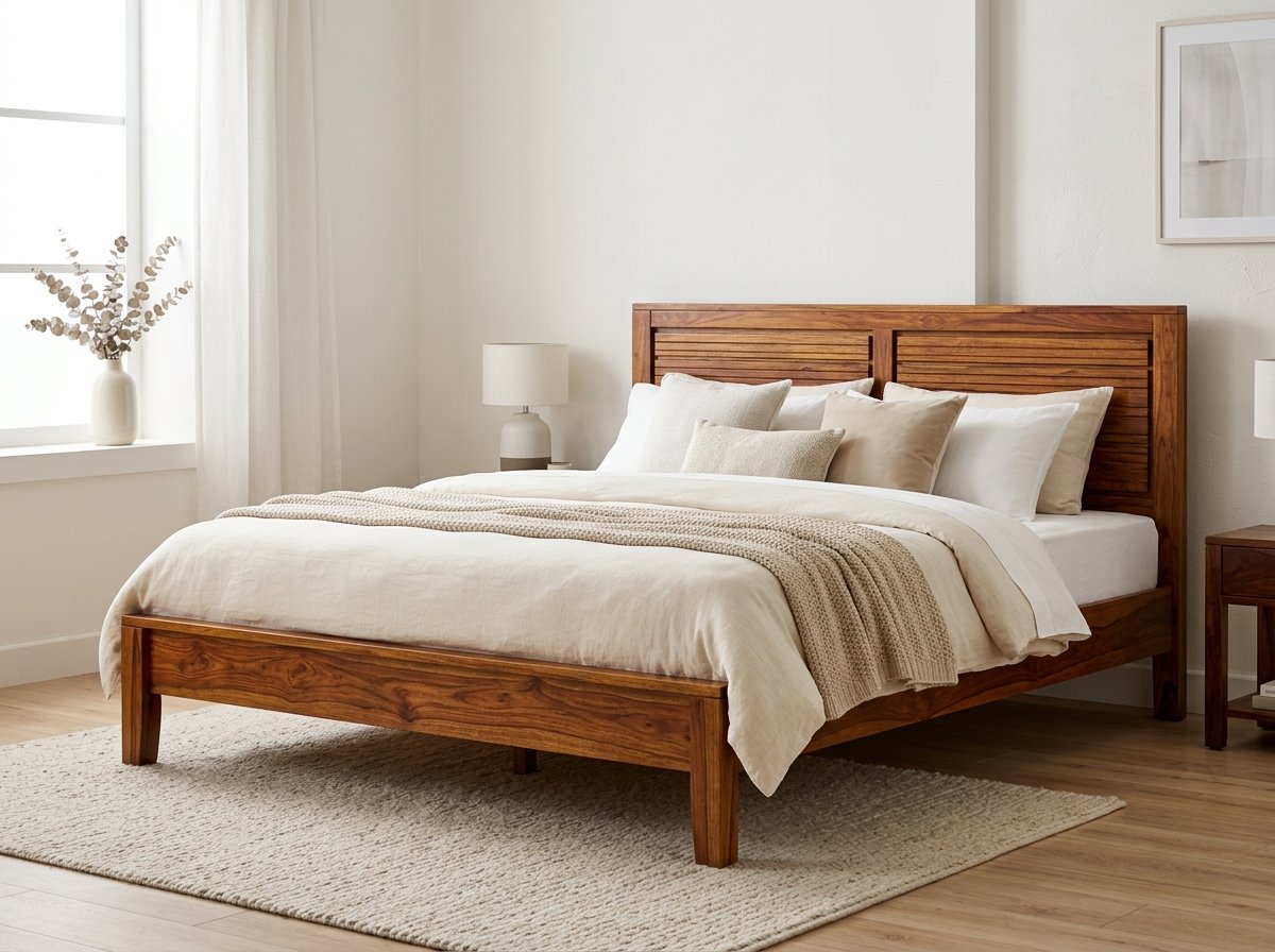 Sheesham Solid Wood King Bed